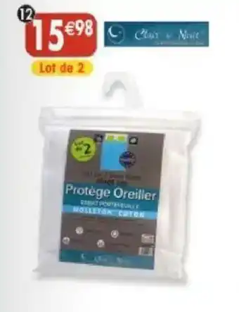 Maximo Lot de 2 protège oreillers offre