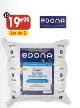 Maximo 2 oreillers ultra respirants offre