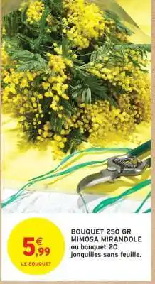 Intermarché Hyper BOUQUET 250 GR MIMOSA MIRANDOLE offre