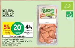 Intermarché Hyper CREVETTES CUITES BIO offre