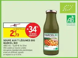 Intermarché Hyper Soupe aux 7 Légumes Bio Marcel Bio offre