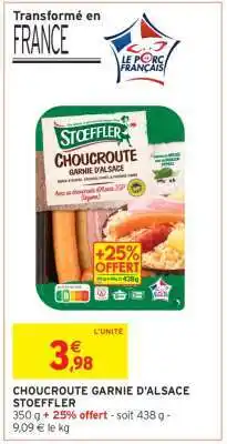Intermarché Hyper Choucroute Garnie D'alsace Stoeffler offre