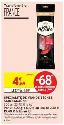 Intermarché Hyper Spécialité de Viande Séchée Saint Agaune offre