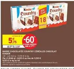 Intermarché Hyper KINDER COUNTRY offre