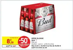 Intermarché Hyper BUD BIÈRE BLONDE offre