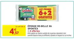 Intermarché Hyper ÉPONGE RE-BELLE X6 SPONTEX offre