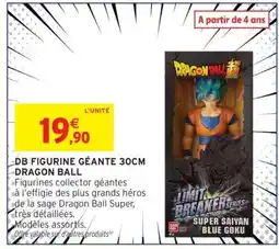 Intermarché Hyper DB Figurine Géante 30cm Dragon Ball offre
