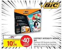 Intermarché Hyper Coffret Intensity Manga BIC offre