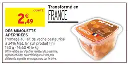 Intermarché Dés Mimolette Apér'idées offre
