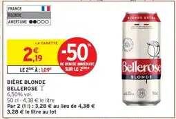 Intermarché Bière Blonde Bellerose offre