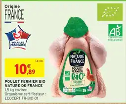 Intermarché Poulet Fermier Bio Nature de France offre