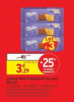 Intermarché CHOCO MOO CHOCOLAT AU LAIT MILKA offre