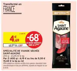 Intermarché Spécialité de Viande Séchée Saint Agaune offre
