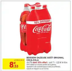 Intermarché BOISSON GAZEUSE GOÛT ORIGINAL COCA-COLA offre