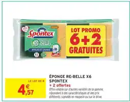 Intermarché ÉPONGE RE-BELLE X6 SPONTEX offre