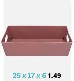 Wibra 25 x 17 x 6 offre