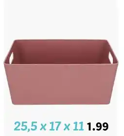 Wibra 25,5 x 17 x 11 offre