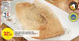 Intermarché Express Foie gras de canard cru second choix igp sud-ouest offre