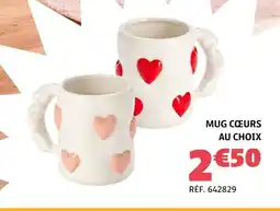 Gifi Mug cœurs au choix offre