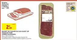 Intermarché Express Terres paysannes magret de canard du sud-ouest igp tranché fumé offre