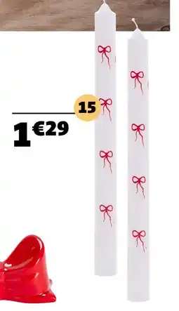 Gifi 2 bougies nœud offre