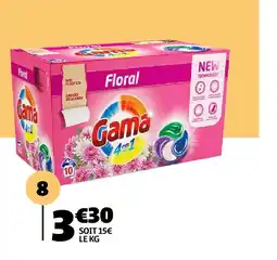 Gifi Gama lessive pods 10 lavages offre