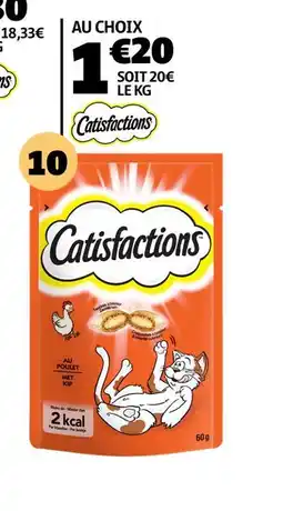 Gifi Catisfactions friandises pour chat catisfactions 60g offre