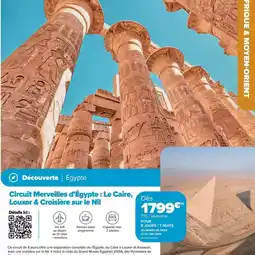 Carrefour City Circuit merveilles d'égaypt: le caire, louvor & croisière sur le ni offre