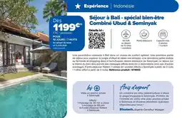 Carrefour City Séjour à bali - spécial bien-être combiné ubud & seminyak offre
