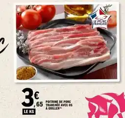 E.Leclerc Express Poitrine de porc tranche avec os à griller offre
