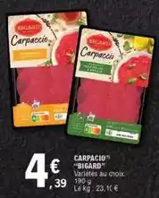 E.Leclerc Bigard - carpaccio offre
