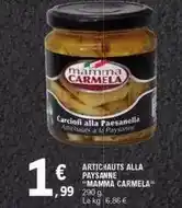 E.Leclerc Mamma carmela - artichauts alla paysanne offre