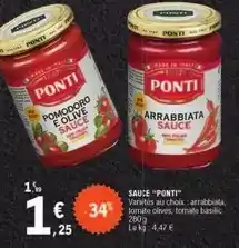 E.Leclerc Ponti - sauce ponti offre
