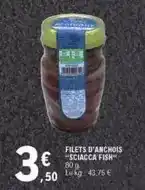 E.Leclerc Filets d'anchois sciacca fish offre
