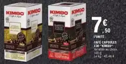 E.Leclerc Kimbo - café capsules offre