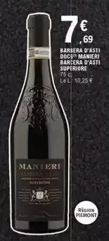 E.Leclerc Barbera d'asti docs maman barcera d'asti superiore offre