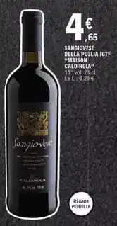 E.Leclerc Sangiovese della pisilia igt offre