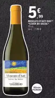 E.Leclerc Moscato d'asti doc lever du soleil offre