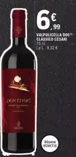 E.Leclerc Valpolicella doc classico offre