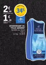 E.Leclerc Désodorisant gel offre