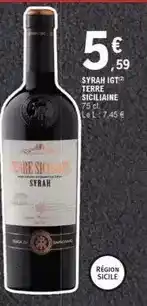 E.Leclerc Syrah igt terre siciliane offre