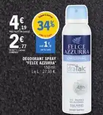 E.Leclerc Deodorant spray offre