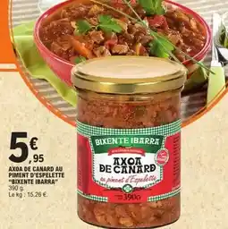 E.Leclerc Canard - axoa de canard au piment d'espelette offre