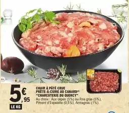 E.Leclerc Canard - chair à pâté crue prete-a-cuire au offre