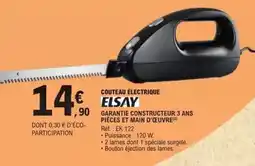 E.Leclerc Elsay - couteau électrique offre