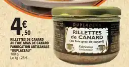 E.Leclerc Canard - rillettes de au foie gras de offre