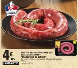 E.Leclerc Canard - saucisse fraîche au 30% brasse artisanale offre