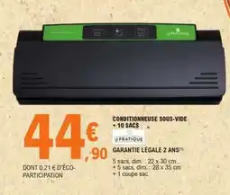 E.Leclerc Dim - conditionneuse sous-vide +10 sacs offre