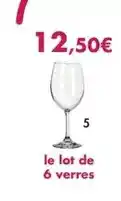 E.Leclerc Le lot de 6 verres offre