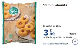Picard 10 mini-donuts offre